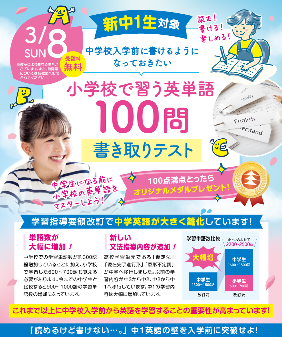 小学校で習う英単語100